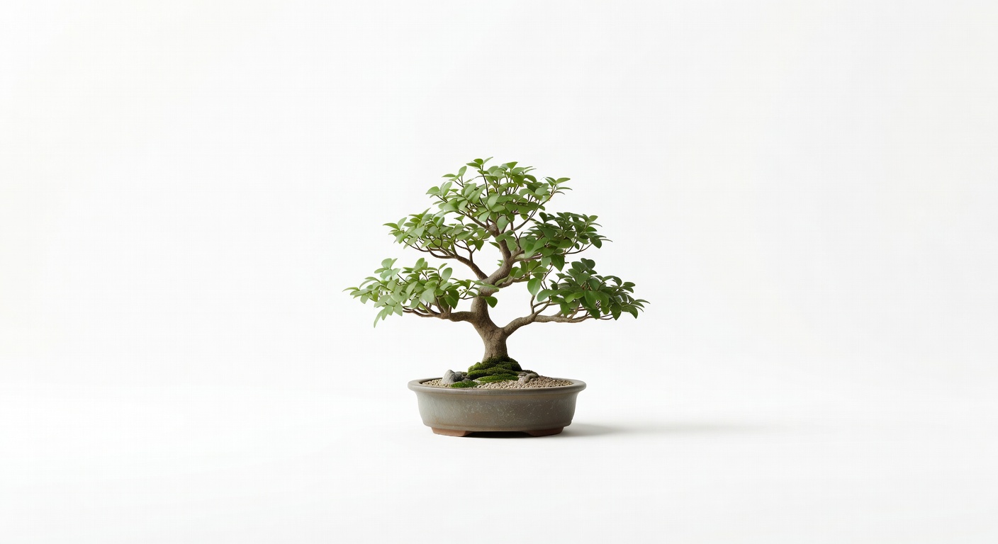 Bonsai tree — patient growth and careful cultivation